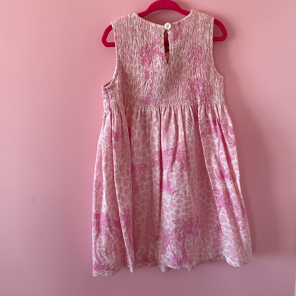 Vintage Lilly Pulitzer Girls Dress size 5 color pink floral - Picture 2 of 4